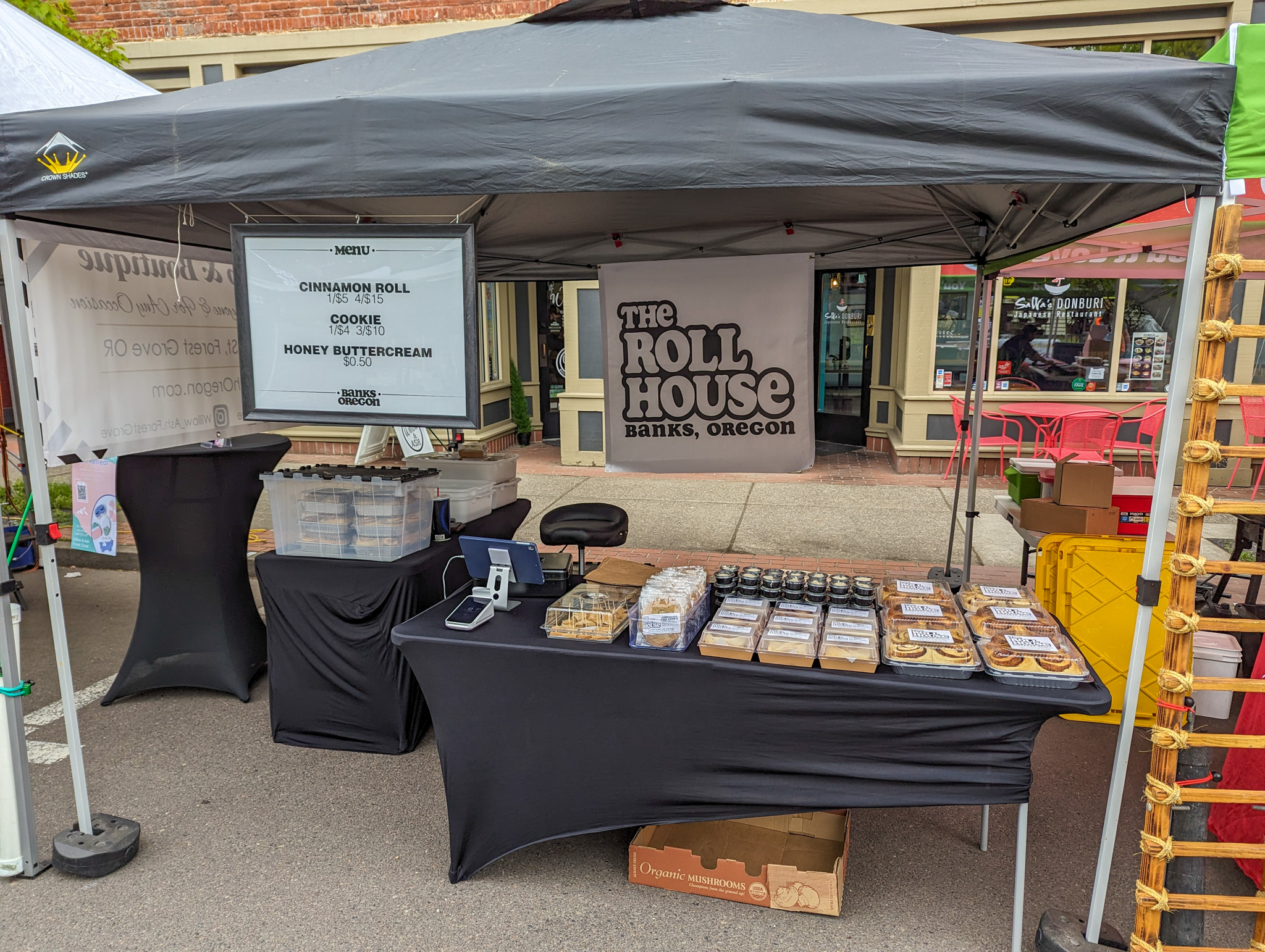 The Roll House market stall